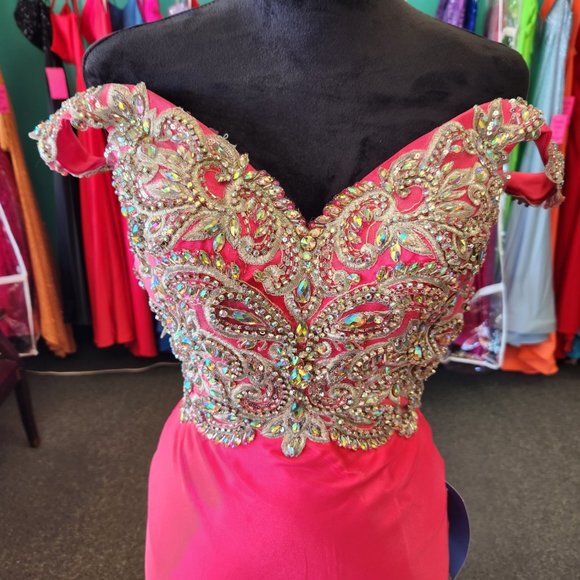 Mori Lee 97023 Pink Size 0 Prom/Evening Formal - Picture 2 of 7